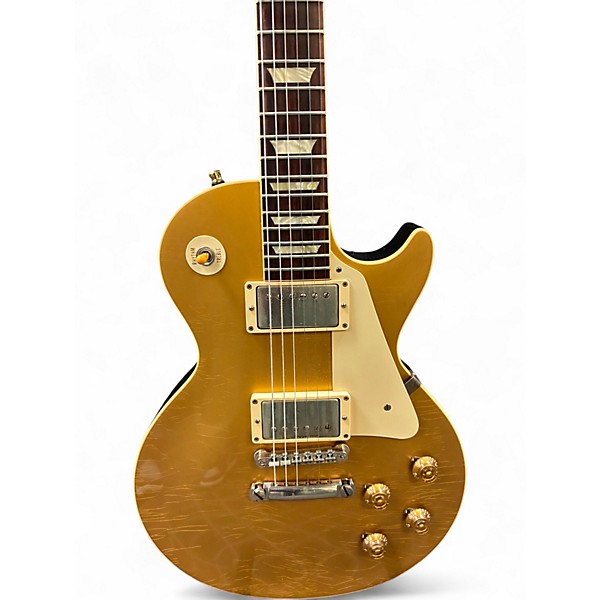 Used 2012 Gibson 1957 Reissue Les Paul Gold Top Solid Body Electric Guitar