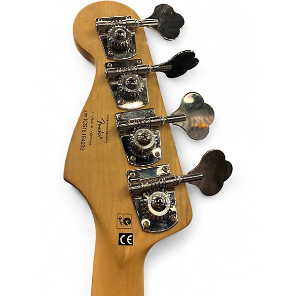 Used Squier Jaguar Bass 3 Color Sunburst Electric Bass Guitar