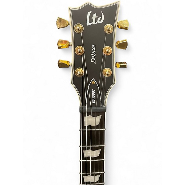 Used Esp Ltd EC-1000T VINTAGE GOLD SATIN Solid Body Electric Guitar