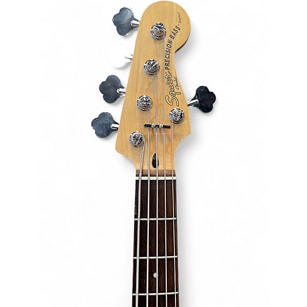 Used Squier 20TH ANNIVERSARY 5-STRING STANDARD PRECISION BASS RED Electric Bass Guitar