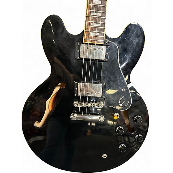 Used Epiphone ES335 Pro Ebony Hollow Body Electric Guitar