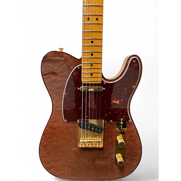 Used 2019 Fender Rarities Collection Red Mahogany Top Telecaster Natural Two-Tone Solid Body Electric Guitar