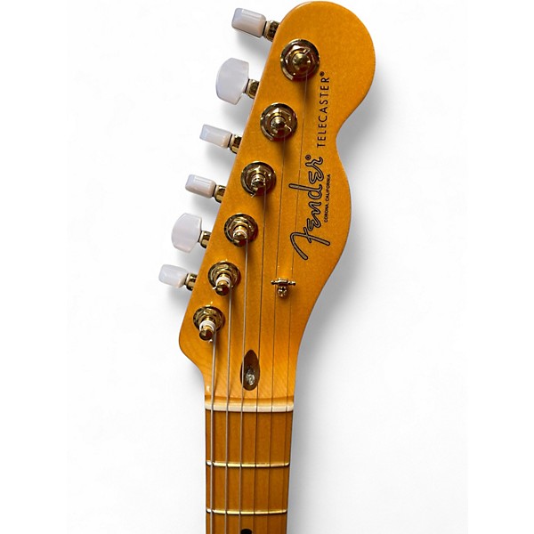 Used 2019 Fender Rarities Collection Red Mahogany Top Telecaster Natural Two-Tone Solid Body Electric Guitar