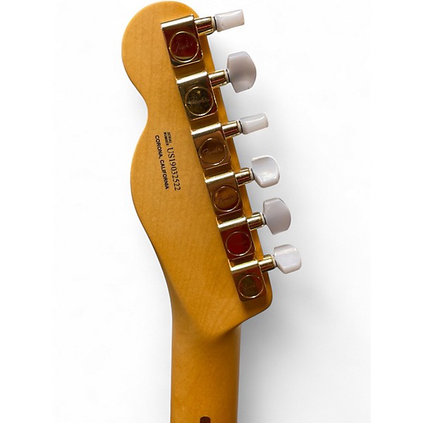Used 2019 Fender Rarities Collection Red Mahogany Top Telecaster Natural Two-Tone Solid Body Electric Guitar