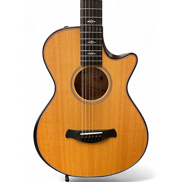 Used Taylor Builder's Edition 652ce V-Class Natural 12 String Acoustic Electric Guitar