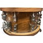Used PDP by DW 14X7.5  Limited-Edition Dark Stain Maple and Walnut Snare With Waln Walnut Drum