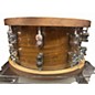 Used PDP by DW 14X7.5  Limited-Edition Dark Stain Maple and Walnut Snare With Waln Walnut Drum