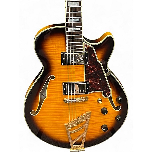 Used D'Angelico EX-SS SUNBURST Hollow Body Electric Guitar