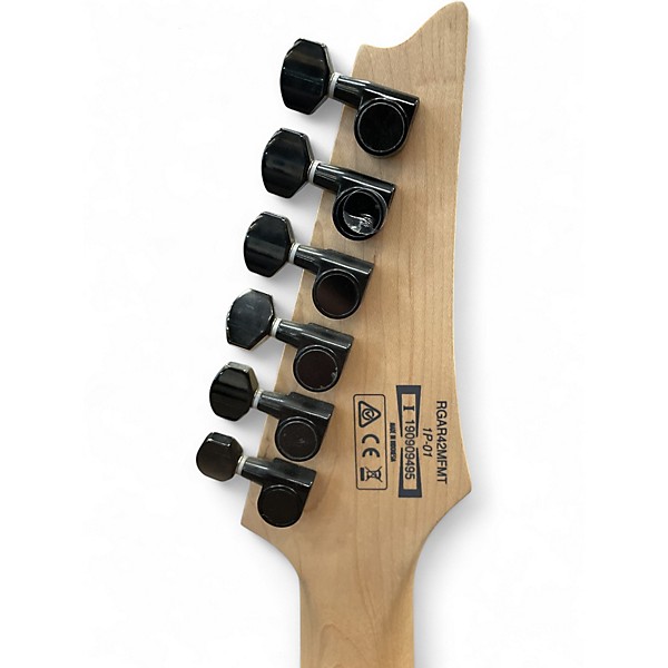 Used Ibanez RGAR42MFMT Jewel Blue Solid Body Electric Guitar