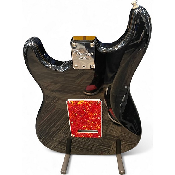 Used Fender Standard Stratocaster HSS Black Solid Body Electric Guitar