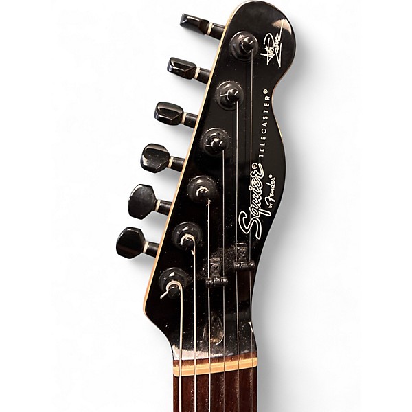 Used Squier Avril Lavigne Signature Telecaster Black Solid Body Electric Guitar