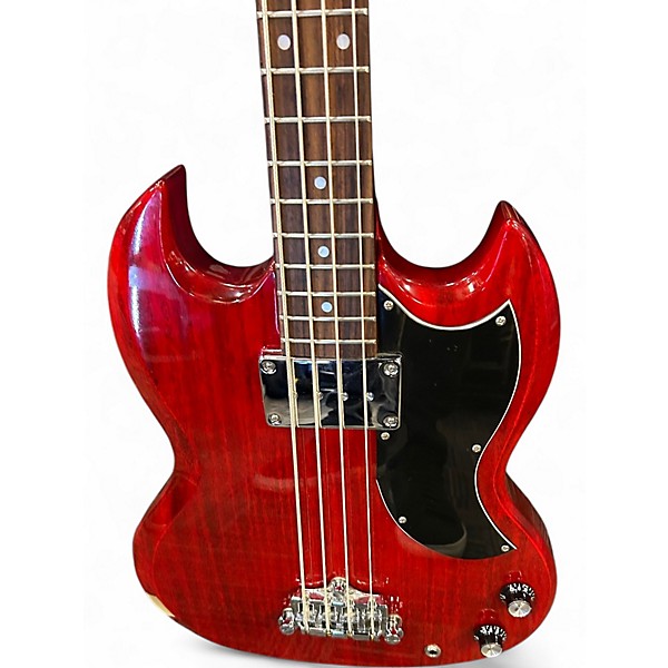 Used 2001 Epiphone EB0 Cherry Electric Bass Guitar