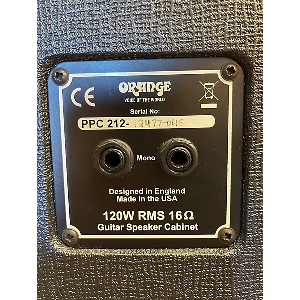 Used Orange Amplifiers PPC212C 2x12 Guitar Cabinet