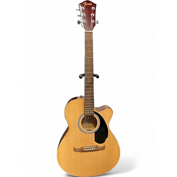 Used Fender FA135CE Concert Natural Acoustic Electric Guitar