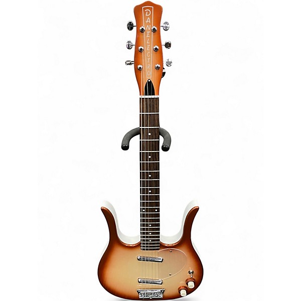 Used Danelectro LONG HORN 3 Color Sunburst Solid Body Electric Guitar