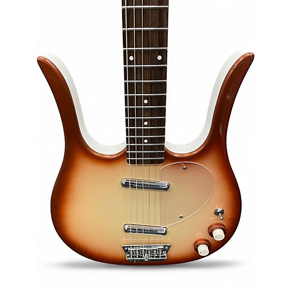 Used Danelectro LONG HORN 3 Color Sunburst Solid Body Electric Guitar
