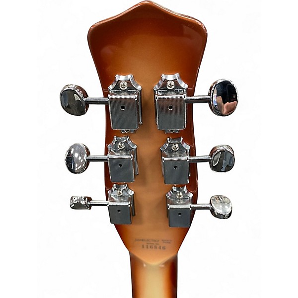 Used Danelectro LONG HORN 3 Color Sunburst Solid Body Electric Guitar