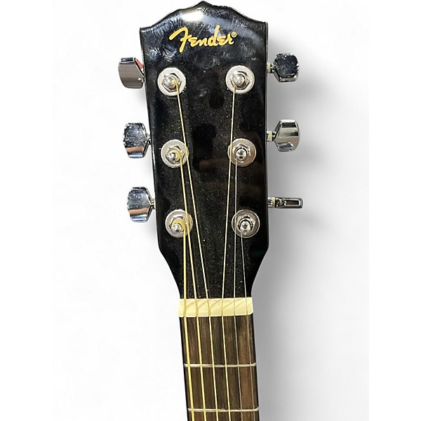 Used Fender FA135CE Concert Black Acoustic Electric Guitar