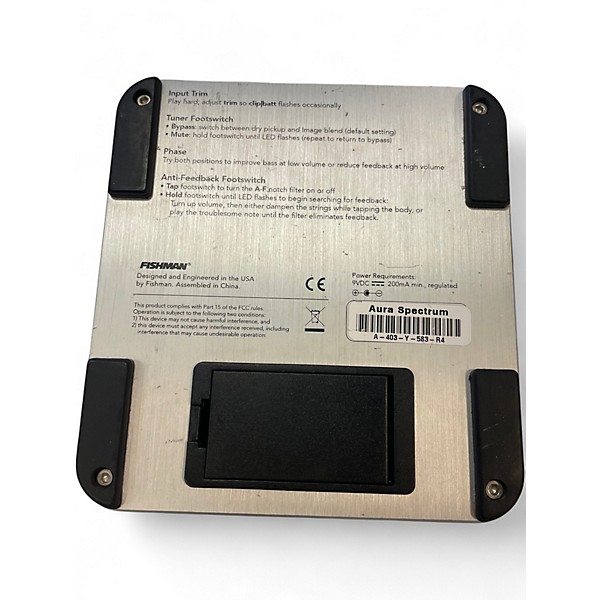 Used Fishman Aura Spectrum DI Imaging Guitar Preamp