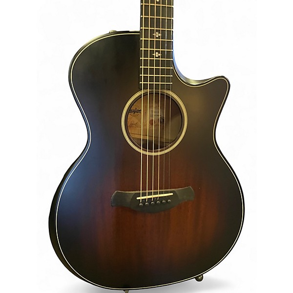 Used Taylor 324ce Builder's Edition Grand Auditorium Tobacco Kona Burst Acoustic Electric Guitar