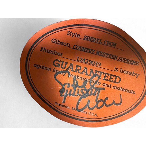 Used Gibson sheryl crow country western supreme Natural Acoustic Guitar