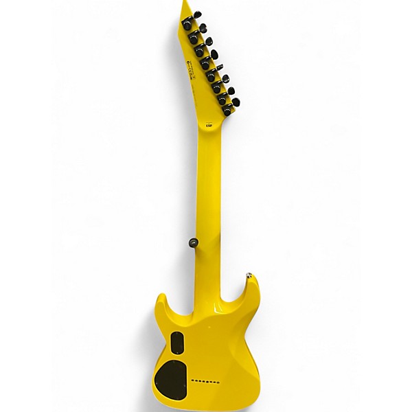 Used ESP LTD Stephen Carpenter SC-608 Signature LSC608BYELF1 Yellow Baritone Guitars