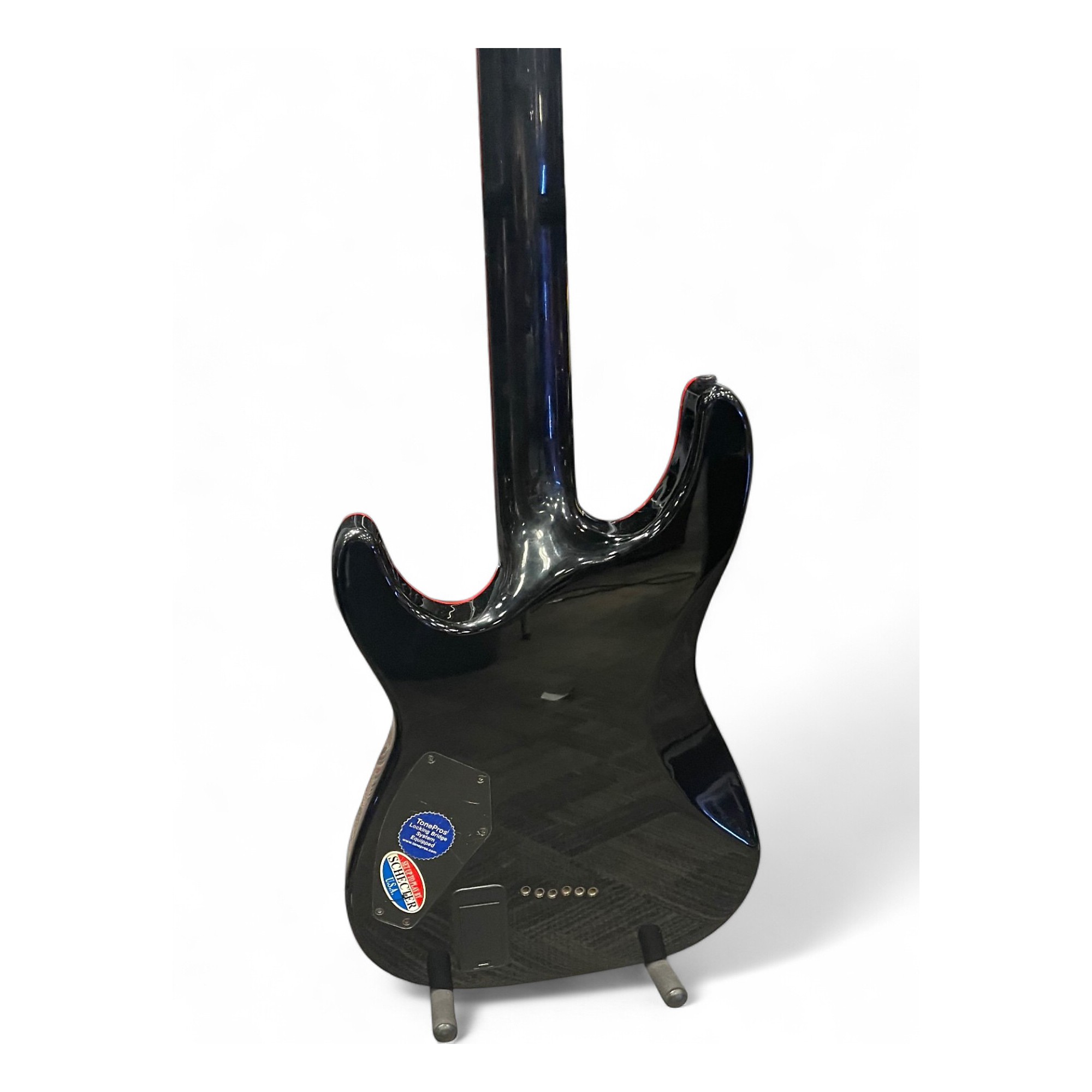 Used Schecter Guitar Research C1 She Devil Black Solid Body
