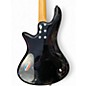 Used Schecter Guitar Research Stiletto Deluxe 4 String Black Electric Bass Guitar