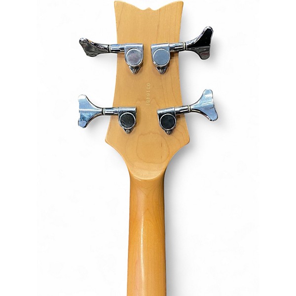 Used Schecter Guitar Research Stiletto Deluxe 4 String Black Electric Bass Guitar