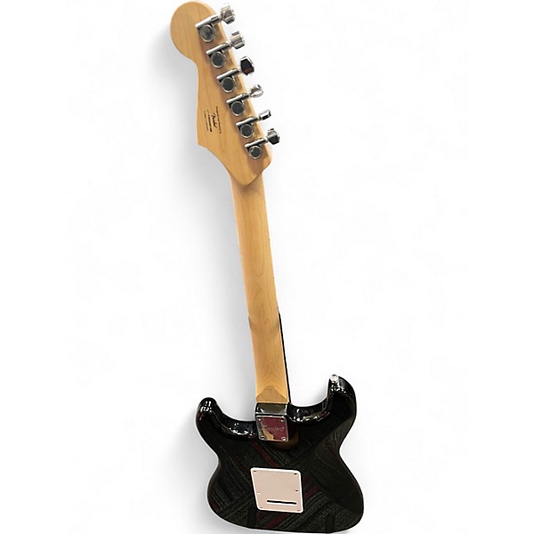 Used Squier Standard Stratocaster Black Solid Body Electric Guitar