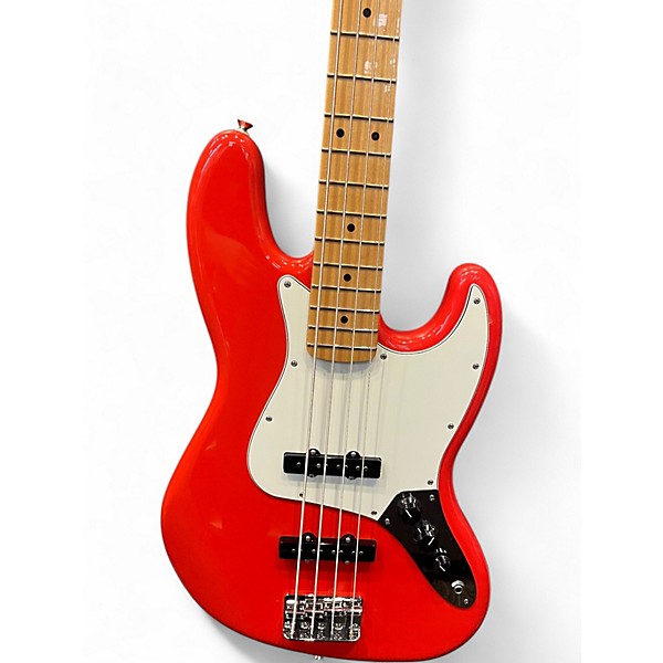 Used Fender Player Jazz Bass Red Electric Bass Guitar