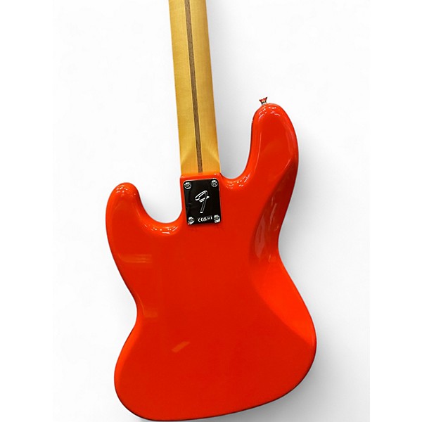 Used Fender Player Jazz Bass Red Electric Bass Guitar