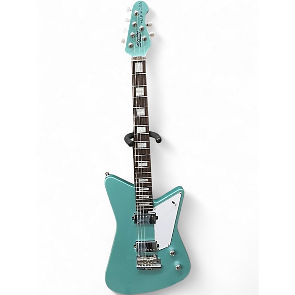 Used Sterling by Music Man MARIPOSA Turquoise Solid Body Electric Guitar