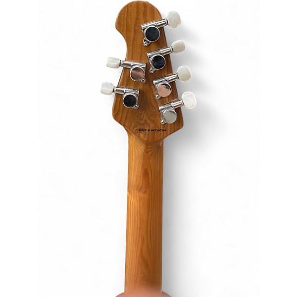 Used Sterling by Music Man MARIPOSA Turquoise Solid Body Electric Guitar