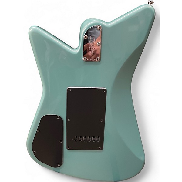 Used Sterling by Music Man MARIPOSA Turquoise Solid Body Electric Guitar