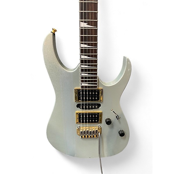 Used Ibanez grg170dx Silver Sparkle Solid Body Electric Guitar