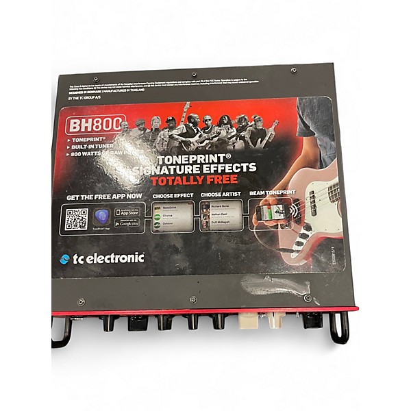 Used TC Electronic BH800 800W Bass Amp Head