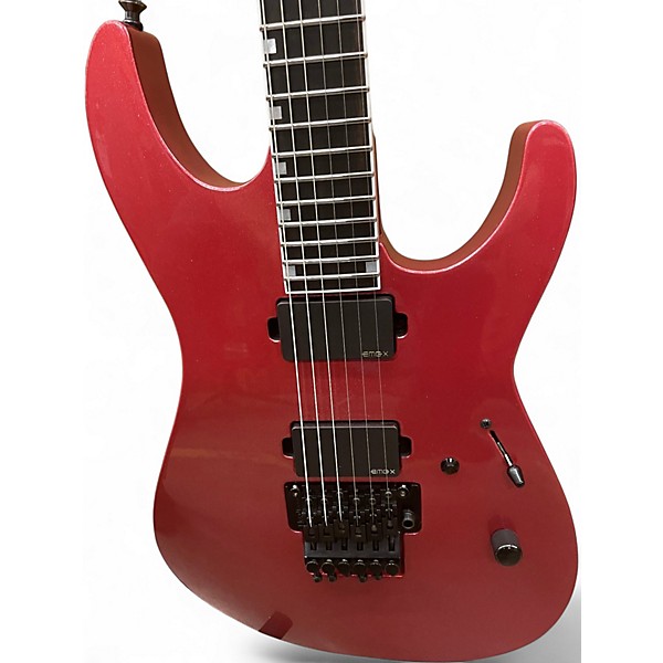 Used ESP M-II with Floyd Rose MAGENTA PEARL Solid Body Electric Guitar