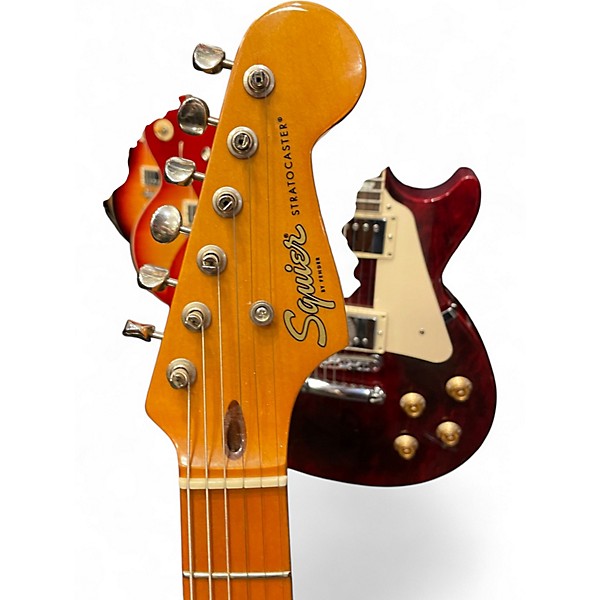 Used Squier Classic Vibe 1950S Stratocaster Fiesta Red Solid Body Electric Guitar