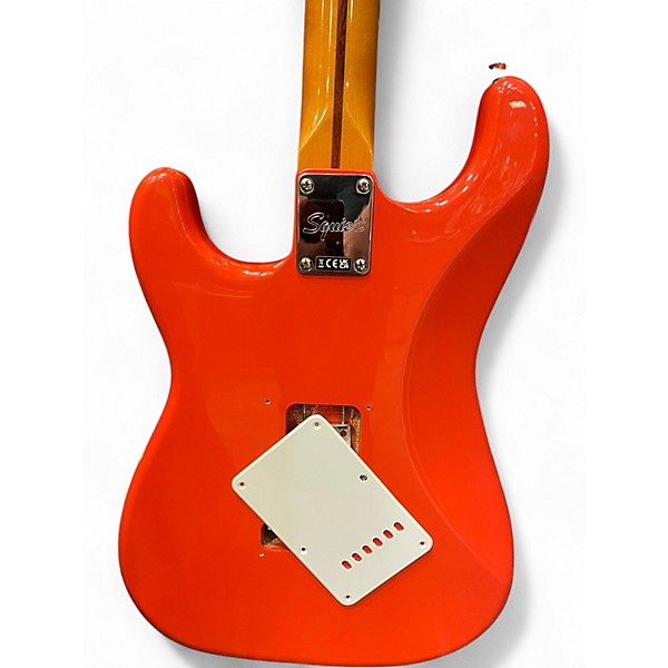 Used Squier Classic Vibe 1950S Stratocaster Fiesta Red Solid Body Electric Guitar