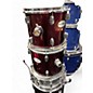 Used Rockwood By Hohner 7 Piece Drum Set Red Drum Kit