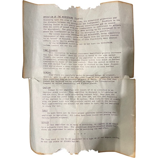 Vintage 1949 Gibson GA-30 Tube Guitar Combo Amp