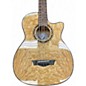Used Dean EQABA GN quilt natural Acoustic Bass Guitar