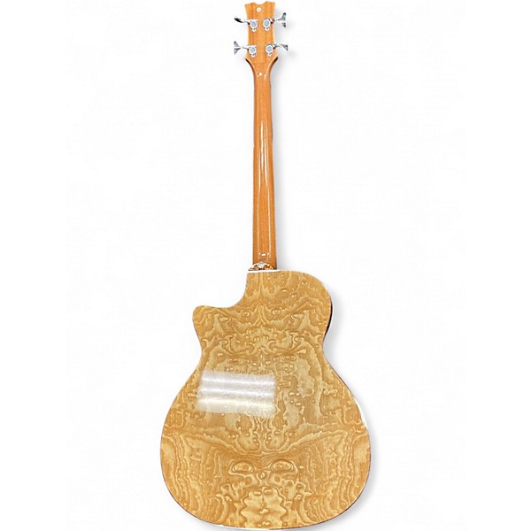Used Dean EQABA GN quilt natural Acoustic Bass Guitar