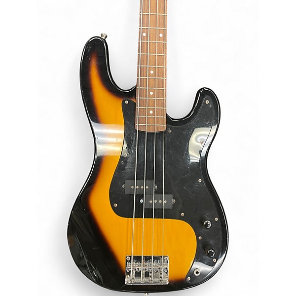 Used Epiphone Accubass 2 Tone Sunburst Electric Bass Guitar