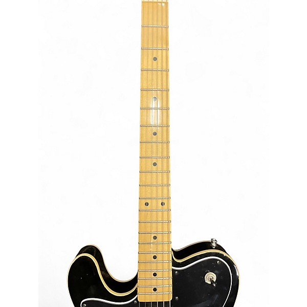 Used SX Vintage T-Style Lefty Black Solid Body Electric Guitar