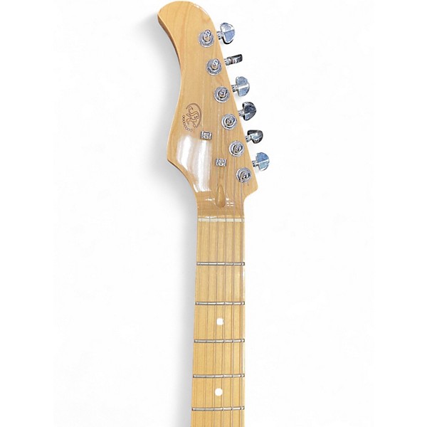 Used SX Vintage T-Style Lefty Black Solid Body Electric Guitar