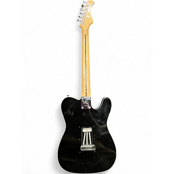 Used SX Vintage T-Style Lefty Black Solid Body Electric Guitar