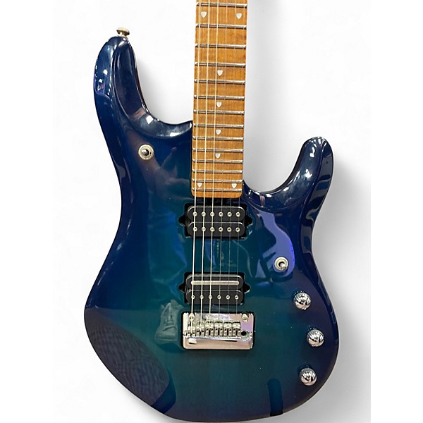 Used Ernie Ball Music Man JP16 John Petrucci Signature Blue Solid Body Electric Guitar