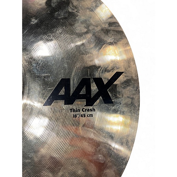 Used SABIAN 18in aax thin crash Cymbal